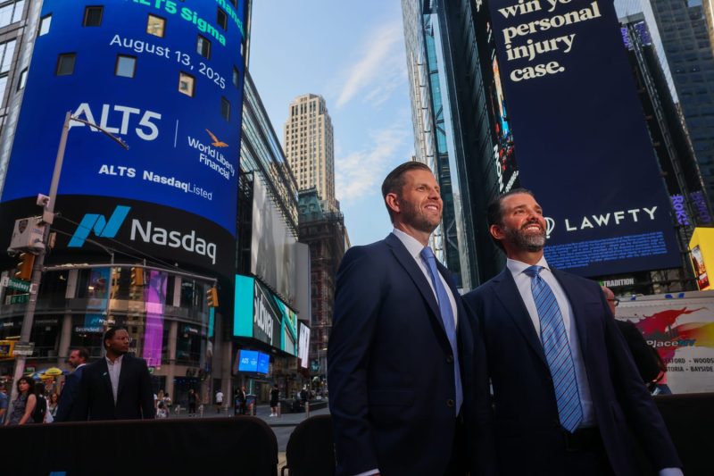 Shares in the Trump family’s latest cryptocurrency made its stock market debut Wednesday, triggering more ethical concerns as the Trumps look to cash in on crypto as the president’s administration weakens regulations for the nascent industry.
American Bitcoin, a firm co-founded this spring by Eric Trump, the president’s son, saw its share price climb as much as 39% by early afternoon to about $9.60. 
It ended the day at $8.04, lower than its opening price of $9.22. 
According to a release, the company is set up to accumulate bitcoin through computer “mining” of the cryptocurrency, as well as “opportunistic bitcoin purchases.” By owning a share of American Bitcoin, investors are betting that the company will be able to grow its bitcoin holdings faster than competitors. It also assumes bitcoin’s price will keep going up.
American Bitcoin’s stock debut is renewing ethics concerns about the Trump family’s ability to benefit from the president’s influence on the crypto industry, where it is increasingly seeing windfalls. 
On Monday, the first public sales of a digital token minted by World Liberty Financial, a crypto firm co-founded by the Trump family, created as much as $5 billion in paper wealth for them and other insiders based on existing holdings. Last week, Trump Media and Technology Group, the parent company of President Donald Trump’s Truth Social platform, announced it had struck a deal with Crypto.com to accumulate Crypto.com’s native token Cronos, or CRO. Since the announcement, the value of CRO has climbed about 69%. 
Shortly before 1 p.m, the value of Eric Trump’s American Bitcoin stake had climbed to as much as $600 million, according to calculations by Bloomberg News. Donald Trump Jr. also owns a stake, though its extent was not immediately clear. A representative for Trump Jr. did not respond to a request for comment. 
“There’s no question there’s a conflict of interest here,” said Virginia Canter, chief counsel for ethics and anticorruption with the Democracy Defenders Action group, a bipartisan advocacy group that seeks to oppose authoritarianism. Canter served as a  legal adviser in four different presidential administrations. Beyond having the ability to appoint regulators charged with overseeing the crypto industry, Trump can also create an uneven playing field for other crypto market participants who might believe they may pay a price for competing with his entities — or failing to engage with them, Canter said. 
In a post on X last night, Sen. Elizabeth Warren, D-Mass., said of the start of American Bitcoin’s stock trading: “it’s corruption, plain and simple.” 
A representative for the Trump Organization did not respond to a request for comment about the ethics concerns. 
Estimates about how much President Trump and his family have earned from their crypto ventures vary. Reuters calculated that they made as much $500 million from the World Liberty decentralized finance platform, which debuted last year. 
The figure is a moving target. In May, Zach Witkoff, a World Liberty co-founder and the son of White House Middle East envoy Steve Witkoff, announced that an Abu Dhabi-based firm had purchased $2 billion-worth of World Liberty’s stablecoin as part of an investment in the Binance crypto exchange.  In July, Trump Media announced it had accumulated roughly $2 billion in bitcoin and related assets, accounting for about two-thirds of Trump Media’s total liquid assets. The Donald J. Trump Revocable Trust, a financial instrument Trump created in advance of returning to the Oval Office, owns 52% of Trump Media. 
The group that created Trump’s memecoin, $TRUMP, earned $350 million from initial sales, the Financial Times reported in March, though its ownership structure and Trump family members’ direct stakes are unclear. 
The White House has maintained that the president is not involved in the day-to-day affairs of Trump family businesses. Some ethics experts have argued that presidents are exempt from conflict-of-interest laws because they oversee too many areas to make enforcement practical.
In a statement, the White House blasted any insinuation of a conflict of interest. 
“The media’s continued attempts to fabricate conflicts of interest are irresponsible and reinforce the public’s distrust in what they read,” White House press secretary Karoline Leavitt said. “Neither the President nor his family have ever engaged, or will ever engage, in conflicts of interest.” She said the administration “is fulfilling the President’s promise to make the United States the crypto capital of the world by driving innovation and economic opportunity for all Americans.”
At a conference last week, Eric Trump said the bitcoin community had embraced his father “unlike anything I had ever seen before.” Since then, the crypto industry has become one of the most influential players in politics: Its super PAC, Fairshake, was the largest-single donor group during the 2024 election and has already accumulated $140 million in advance of next year’s midterms, Politico reported. 
The Trump brothers have announced a flurry of business moves since their father took office that parallel the president’s policies and agenda. Last month, they announced they would serve as advisers to New America, a firm that aims to buy businesses that “play a meaningful role in revitalizing domestic manufacturing, expanding innovation ecosystems, and strengthening critical supply chains.”
The brothers are receiving a combined 5 million shares in the company, which seeks to raise $300 million from investors in advance of going public.
This post appeared first on NBC NEWS Trump family’s American Bitcoin makes stock market debut
